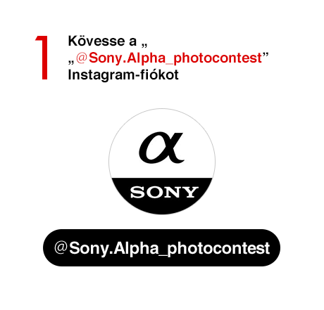 1) Kövesse a „@Sony.Alpha_photocontest” Instagram-fiókot