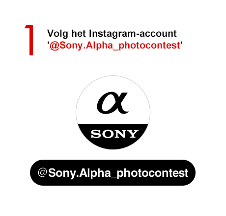 Step 1 Volg het Instagram-account '@Sony.Alpha_photocontest'
