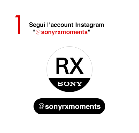 1 Segui l'account Instagram "＠sonyrxmoments"