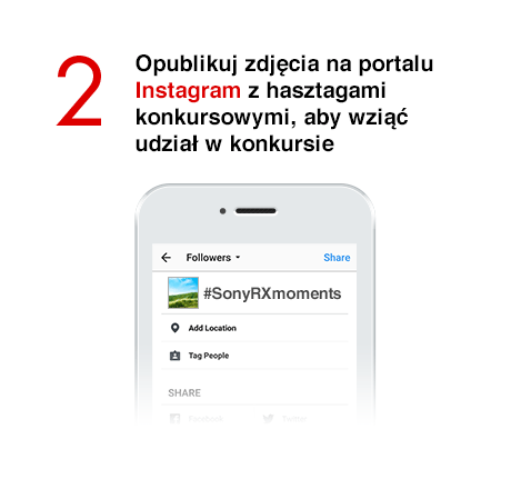 2. Opublikuj zdjęcia na portalu Instagram z hasztagami konkursowymi, aby wziąć udział w konkursie