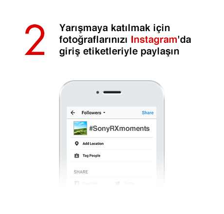 2) Yarışmaya katılmak için fotoğraflarınızı Instagram'da giriş etiketleriyle paylaşın