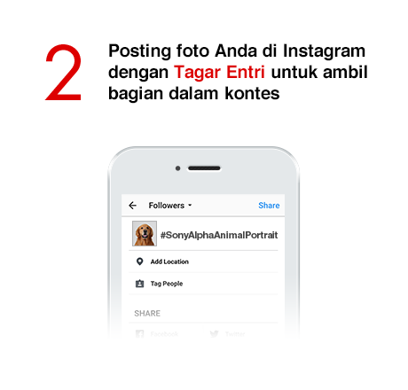 2) Posting foto Anda di Instagram dengan Tagar Entri untuk ambil bagian dalam kontes