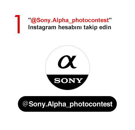 1)	'@Sony.Alpha_photocontest' Instagram hesabını takip edin