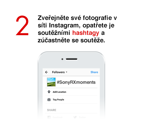 2 Zveřejněte své fotografie v síti Instagram, opatřete je soutěžními hashtagy a zúčastněte se soutěže.