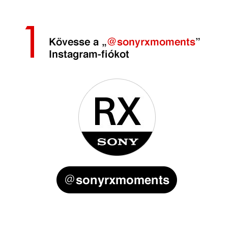 1. Kövesse a „@sonyrxmoments” Instagram-fiókot